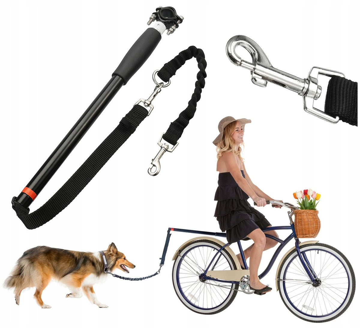 Lanyard Bar Hol Bicycle Boom For Dog Walks Bicycle Mount Strong
