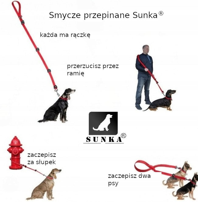 Lanyard Retractable Cotton for Dog 3/2,4/1,7 m Assorted Colors for Big Dog Brand Sunka