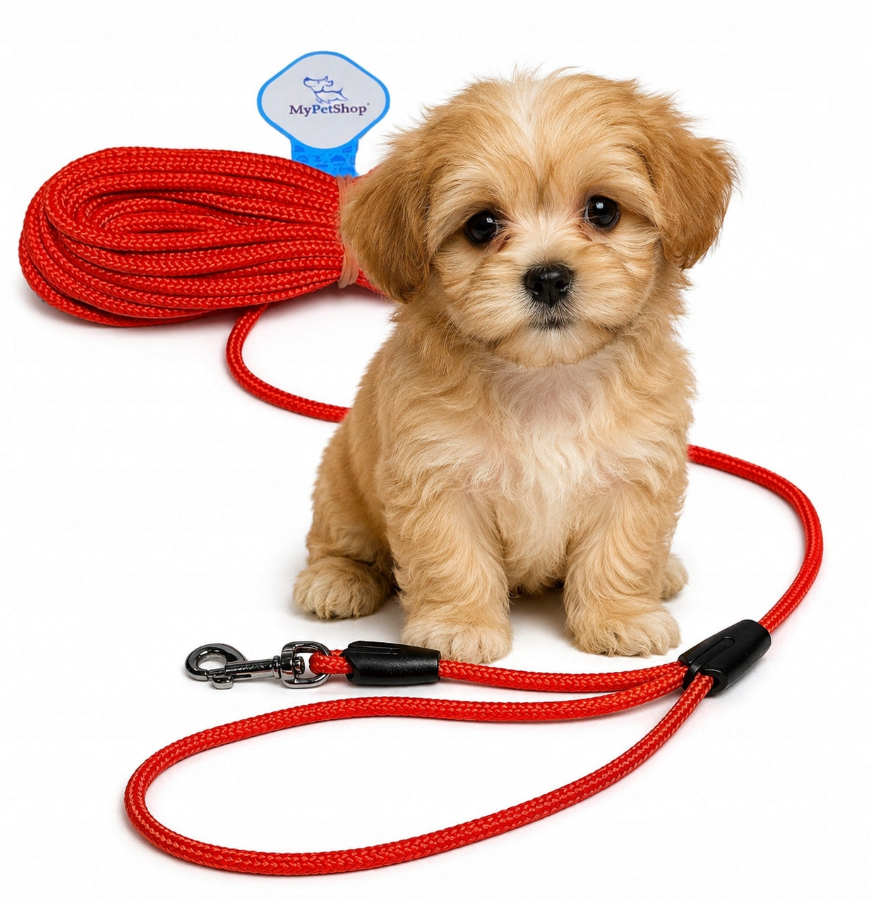Lanyard for Dog Training Rope Walking 10 meter- 5mm. Training Walk Packaging status original