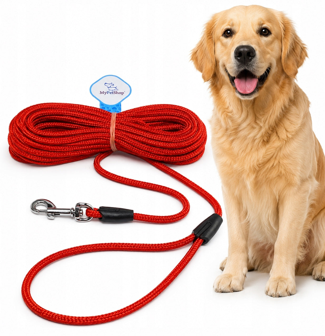 Lanyard for Dog Training Rope Walking 10 meter- 5mm. Training Walk