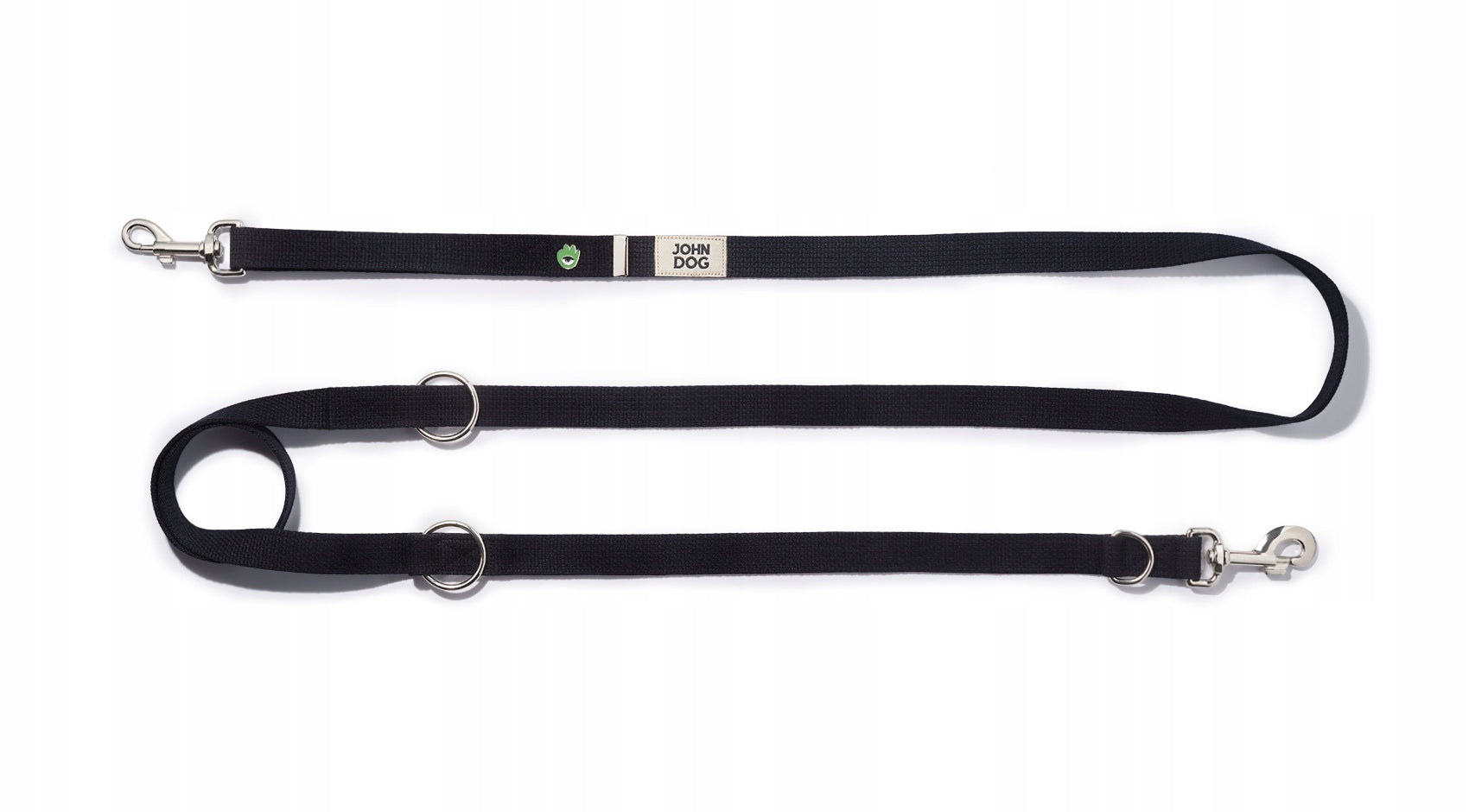Lanyard for dog black tape 2,5 cm John Dog Hey hau hello Packaging status original