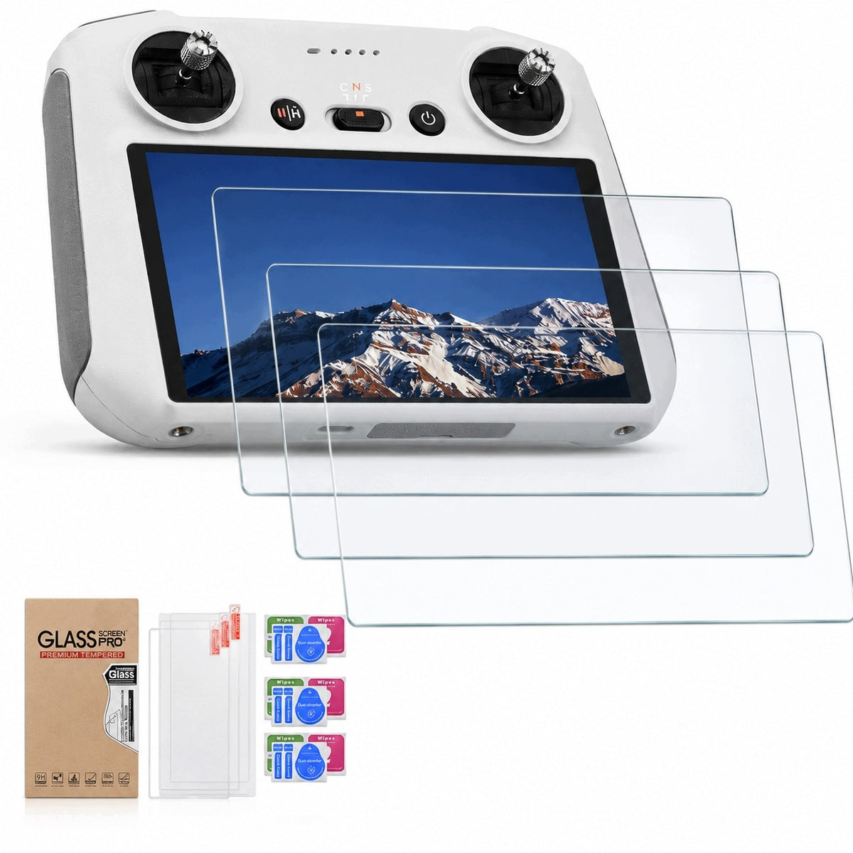 Lanyard strap + 3x tempered glass for DJI RC 2 AIR 3S / LITO X1 controller Packaging status original