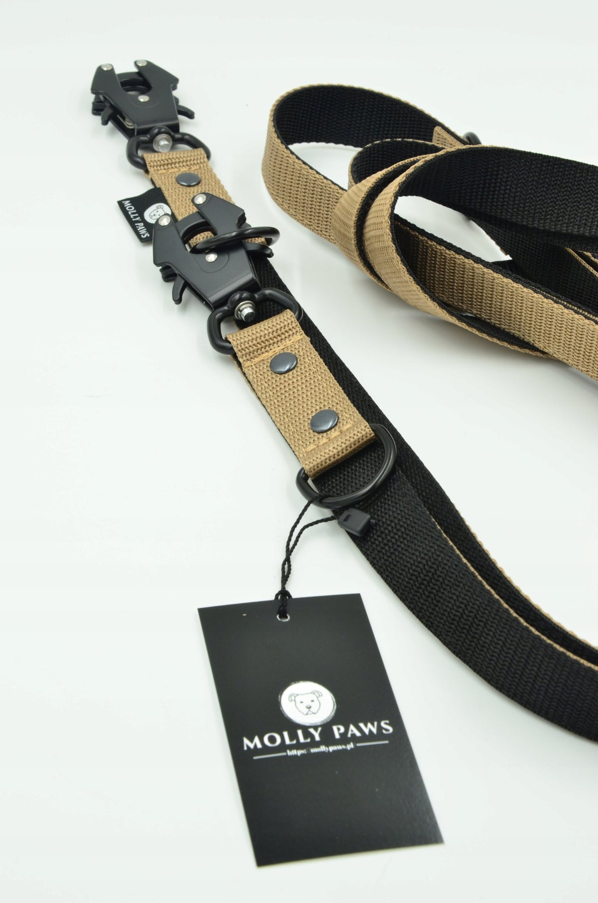Lanyard strong for dog on tactical carabiners width 2,5cm length 3meters EAN (GTIN) 5907458626248