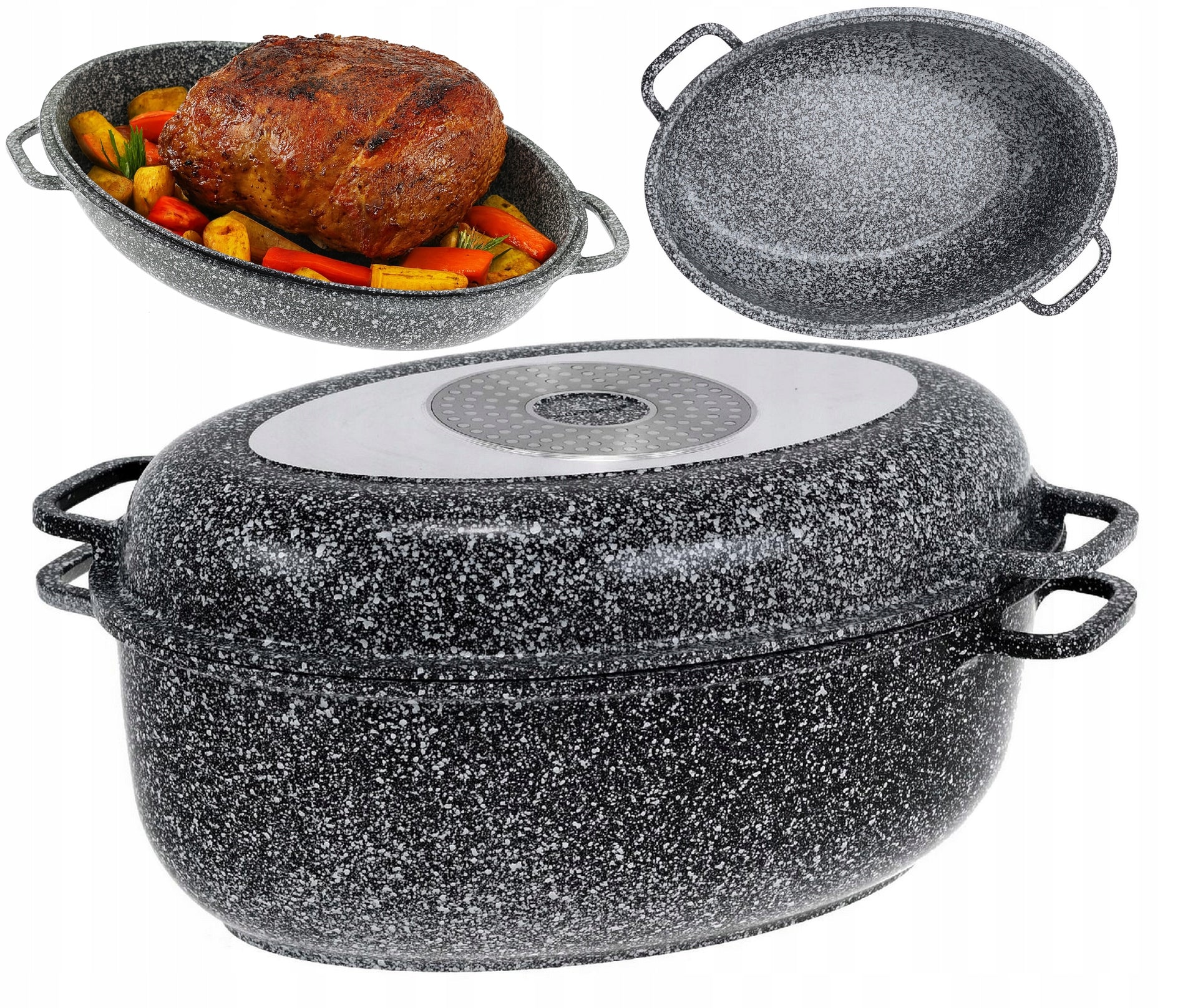 Large BRYTFANNA Gooseberry 8 L Pan BBQ Pot Induction Gas Oven