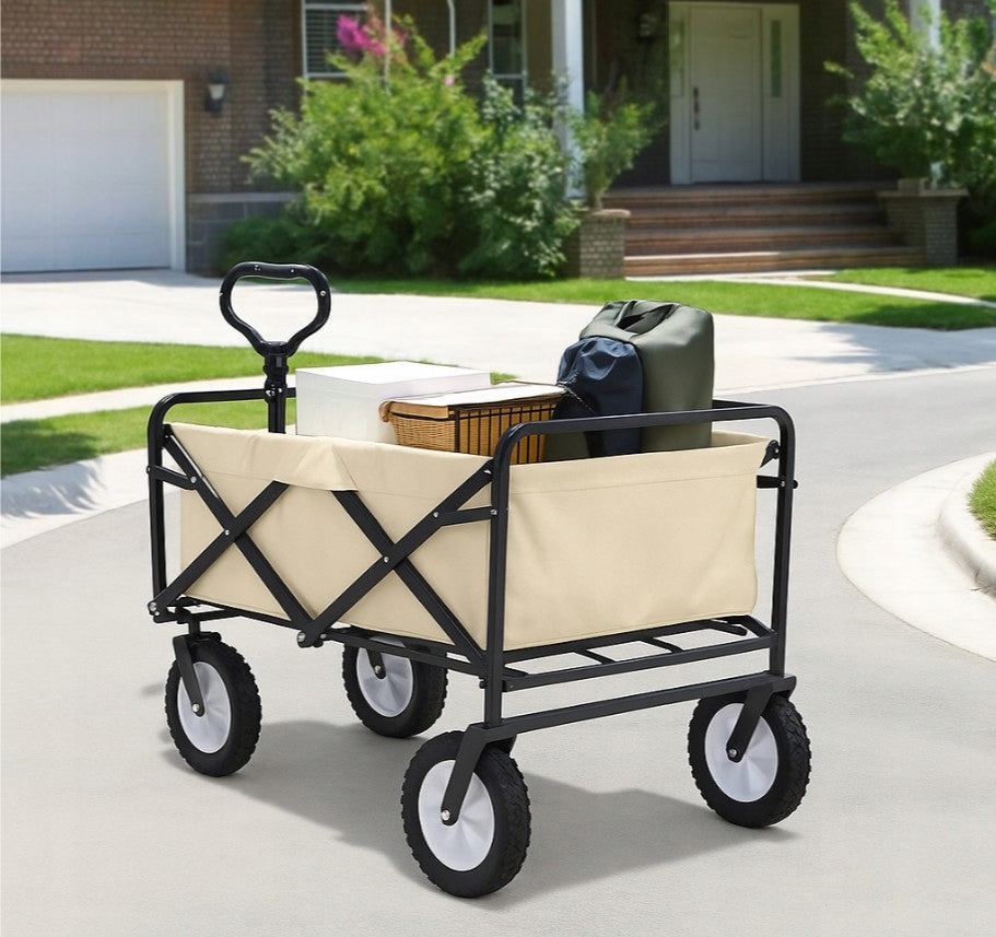 Large Beach Tourist Trolley Folding Transport Garden Camping Packaging status original