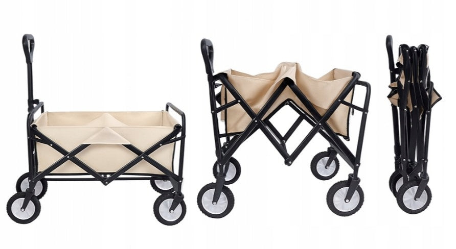 Large Beach Tourist Trolley Folding Transport Garden Camping Wheels number 4