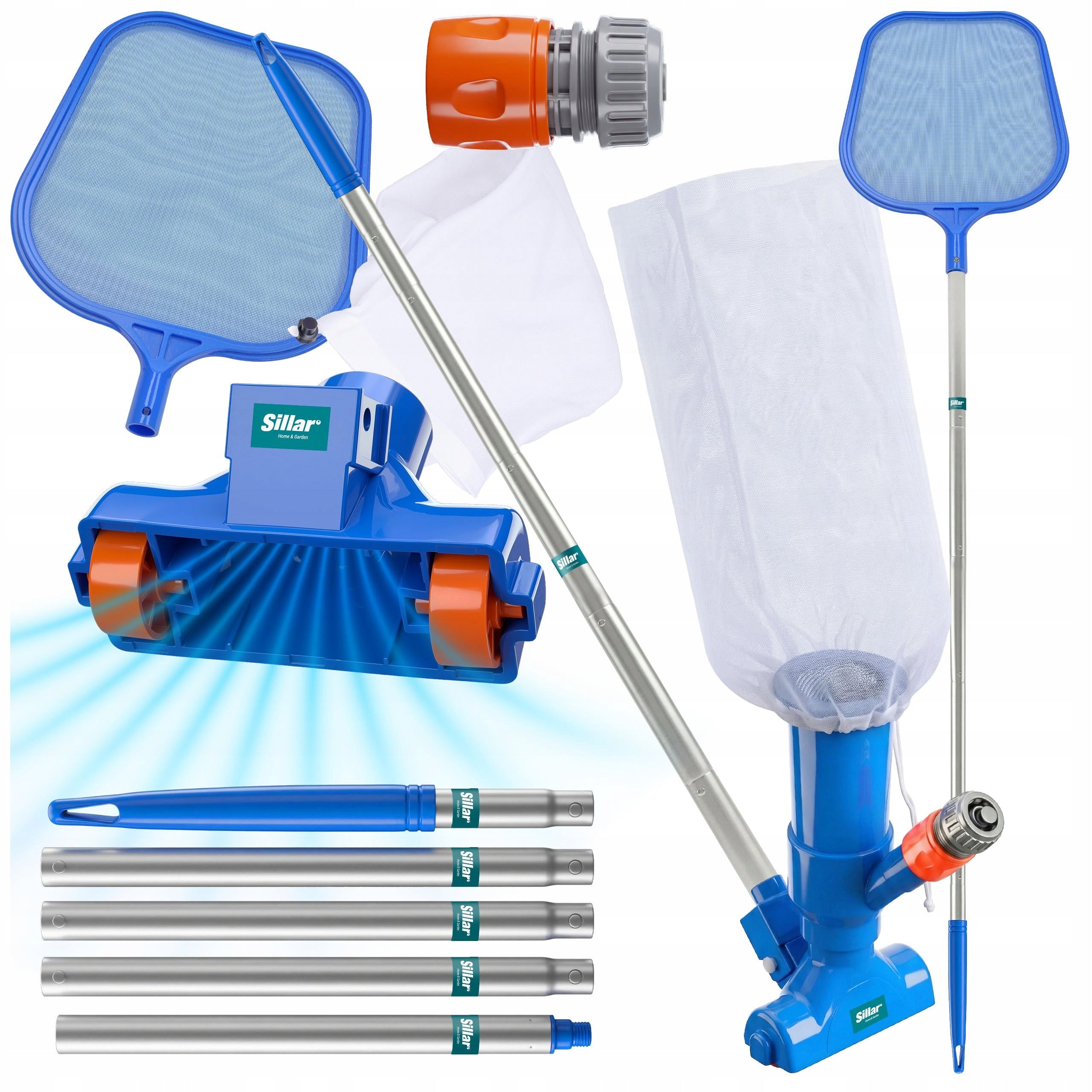 Large Bottom Pool Cleaning Kit Pool Vacuum Cleaner + Mesh + Bag Manufacturer Sillar