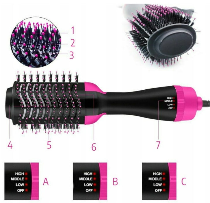 Large Brush Hair Dryer Curler Straightener Hair Styling 4in1 STRONG Manufacturer code VX2109D4