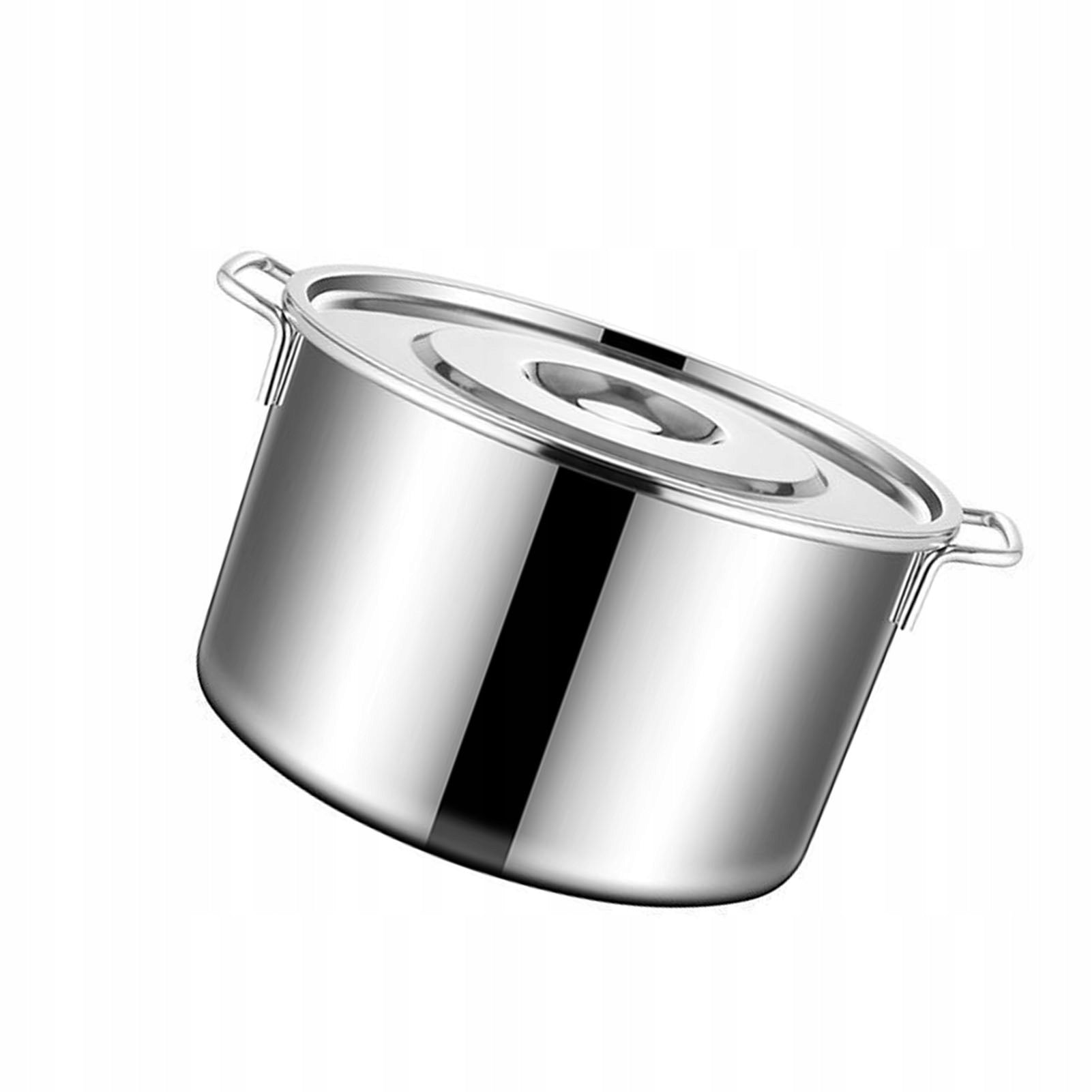 Large Capacity Stainless Steel Pot, Pot for Home Use Dominant color multicolor