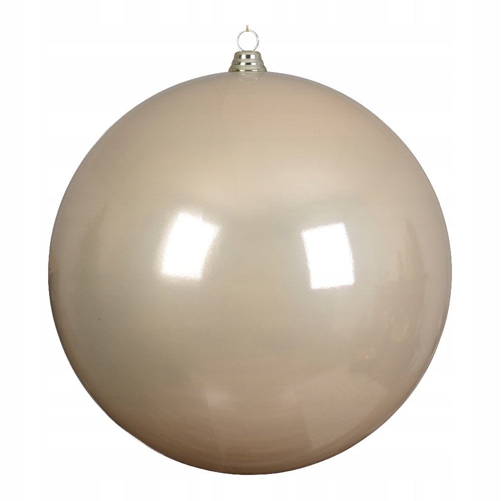Large Christmas tree bauble pearl gloss 20 cm plastic unbreakable
