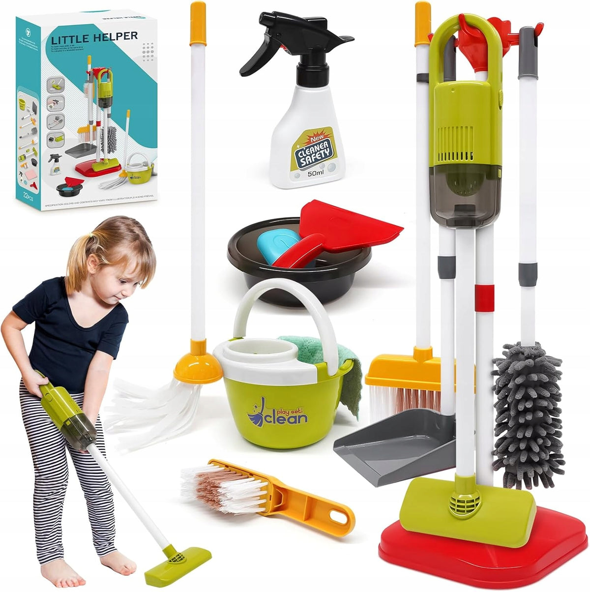 Large Cleaning Kit for Kids Electronic Vacuum Cleaner Akcesoria Mop