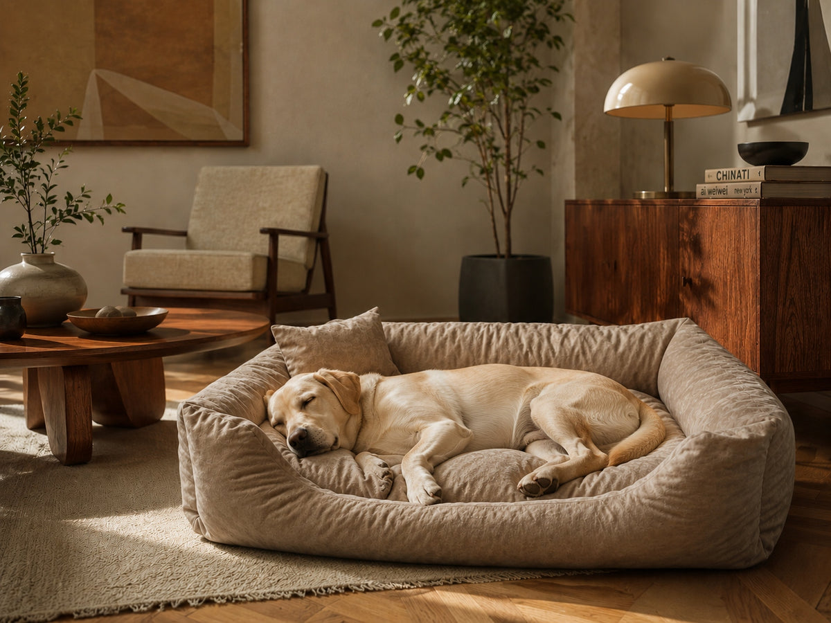 Large Dog Bed XXL Beige Playpen Bed 100x80 Polish Product Manufacturer code 203