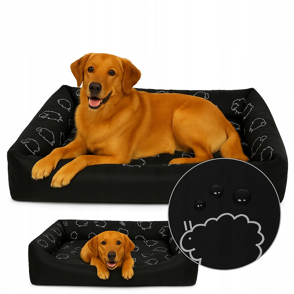 Large Dog Bed XXL Couch SOFT BED 120x90 WATERPROOF Sheep