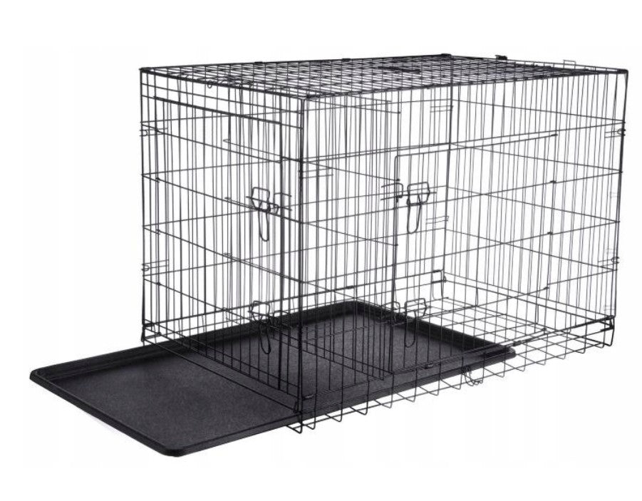 Large Dog Cage for Car Transport Kennel Metal 76x45x52 L Manufacturer code Kojec Duża Klatka dla Psa 121x74x82 cm Kennel