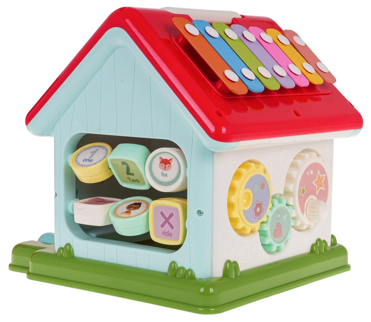 Large EDUCATIONAL HOUSE toy for year PIANO SORTER BLOCKS a lot of walls Kind other