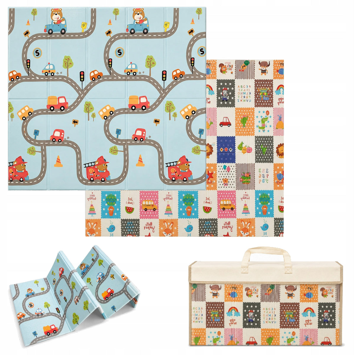 Large Educational Foam Mat 180x200 cm Folding Double Sided XPE (I166)