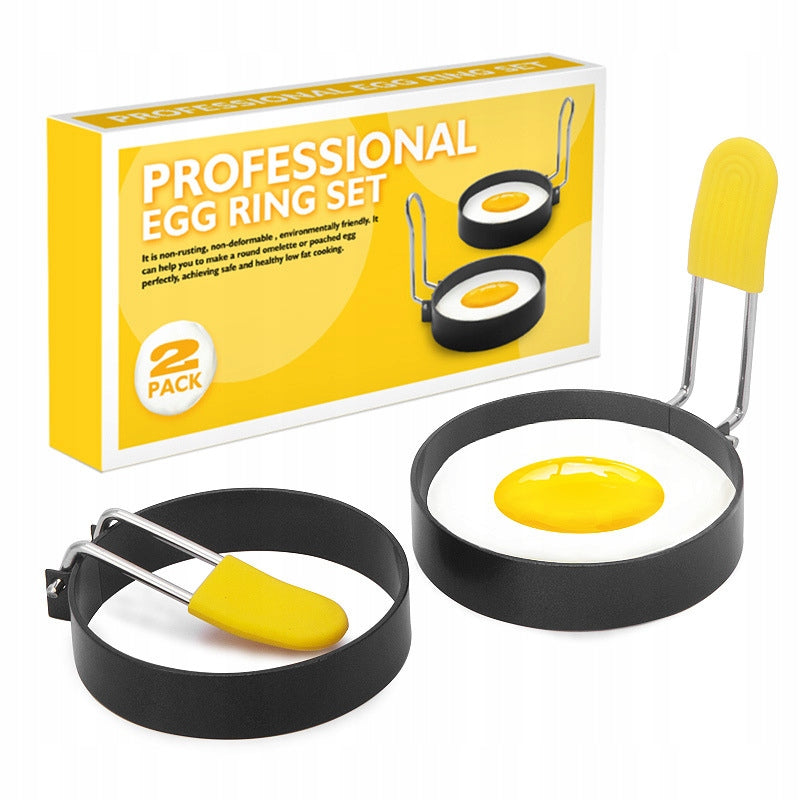 Large Egg Rings for Frying Eggs Stainless Steel Nonstick Egg Shaper Mold