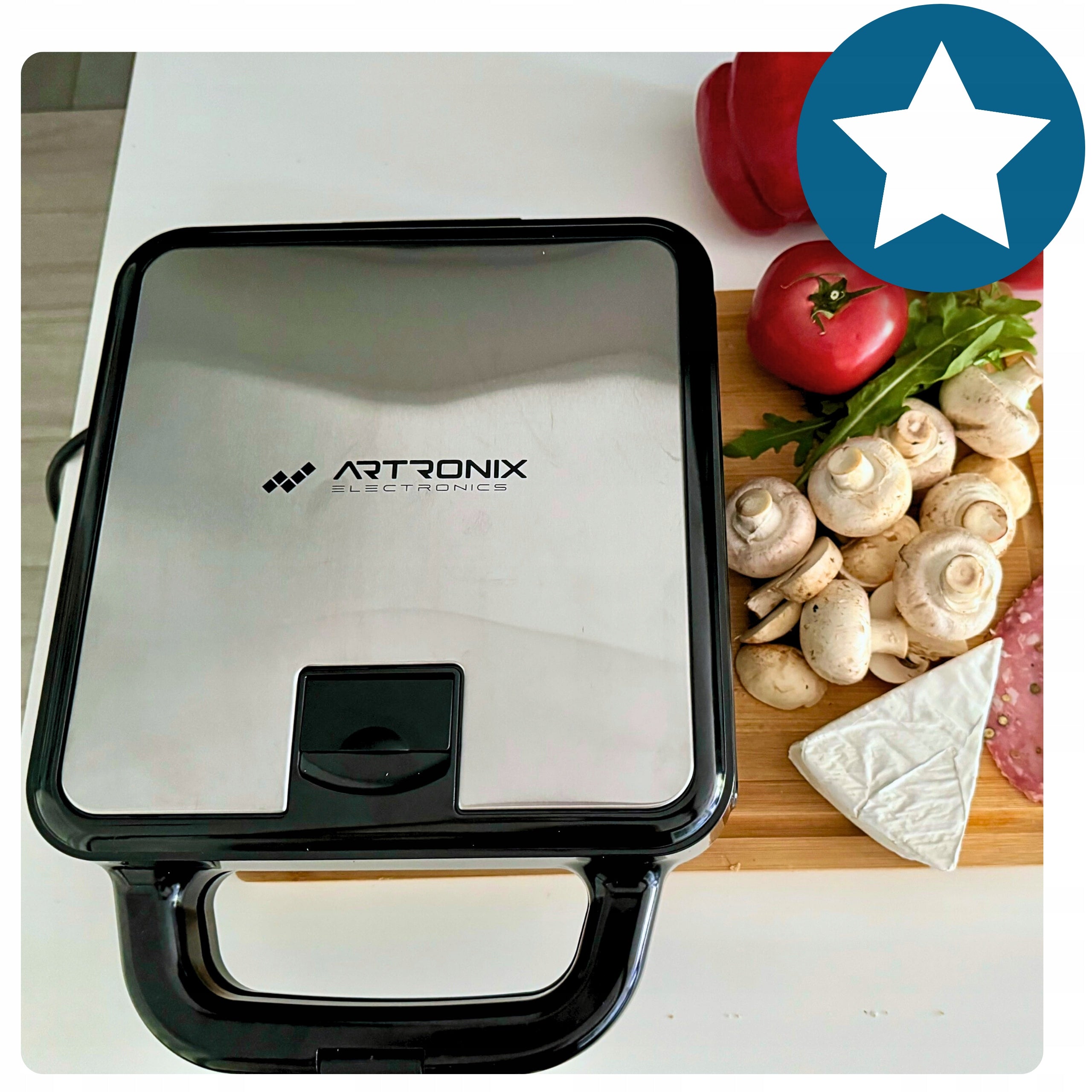 Large Electric Grill Waffle Iron Toaster Multifunction 3in1 1400W Power rating 1400 W