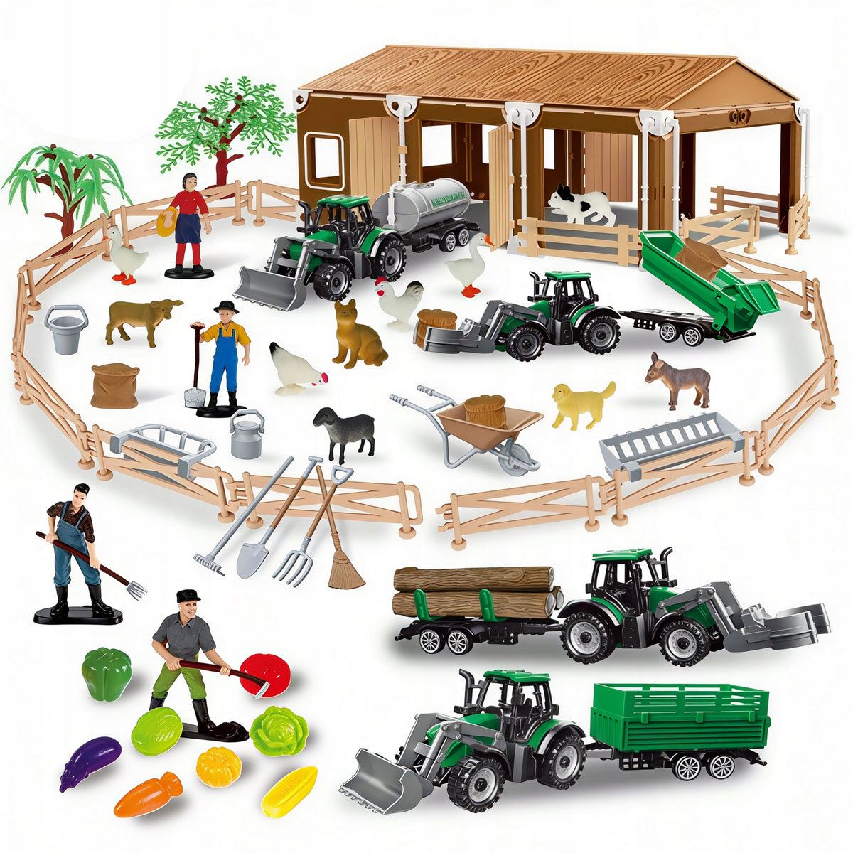 Large Farm Farmhouse Barn Stable 4 Tractors Animal