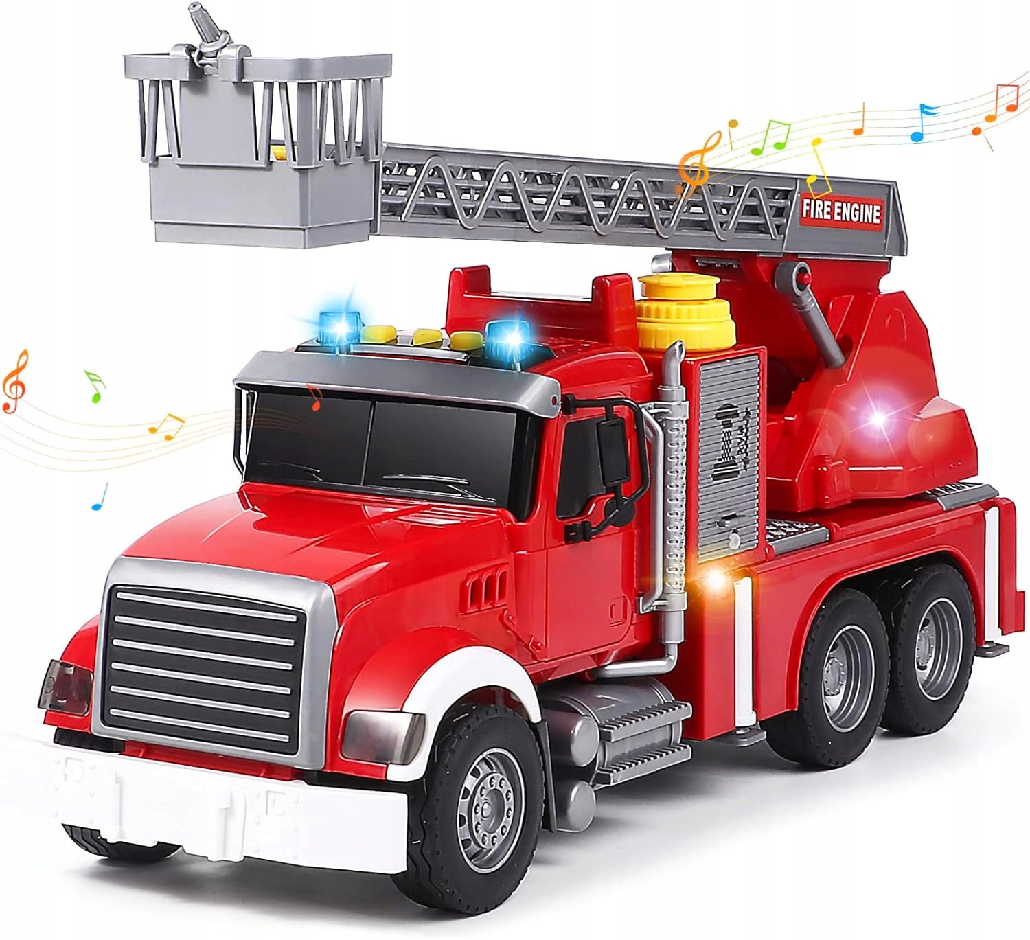 Large Fire Truck SHOOTS Water with Effects Fire Brigade Truck 1:12