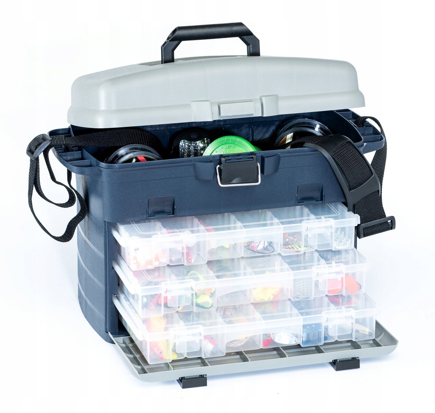Large Fishing Box with Boxes JAXON 44x32x24