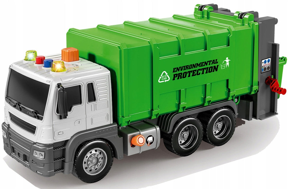 Large Garbage Truck with Baskets City Auto with Light and Sounds EAN (GTIN) 5904844555830