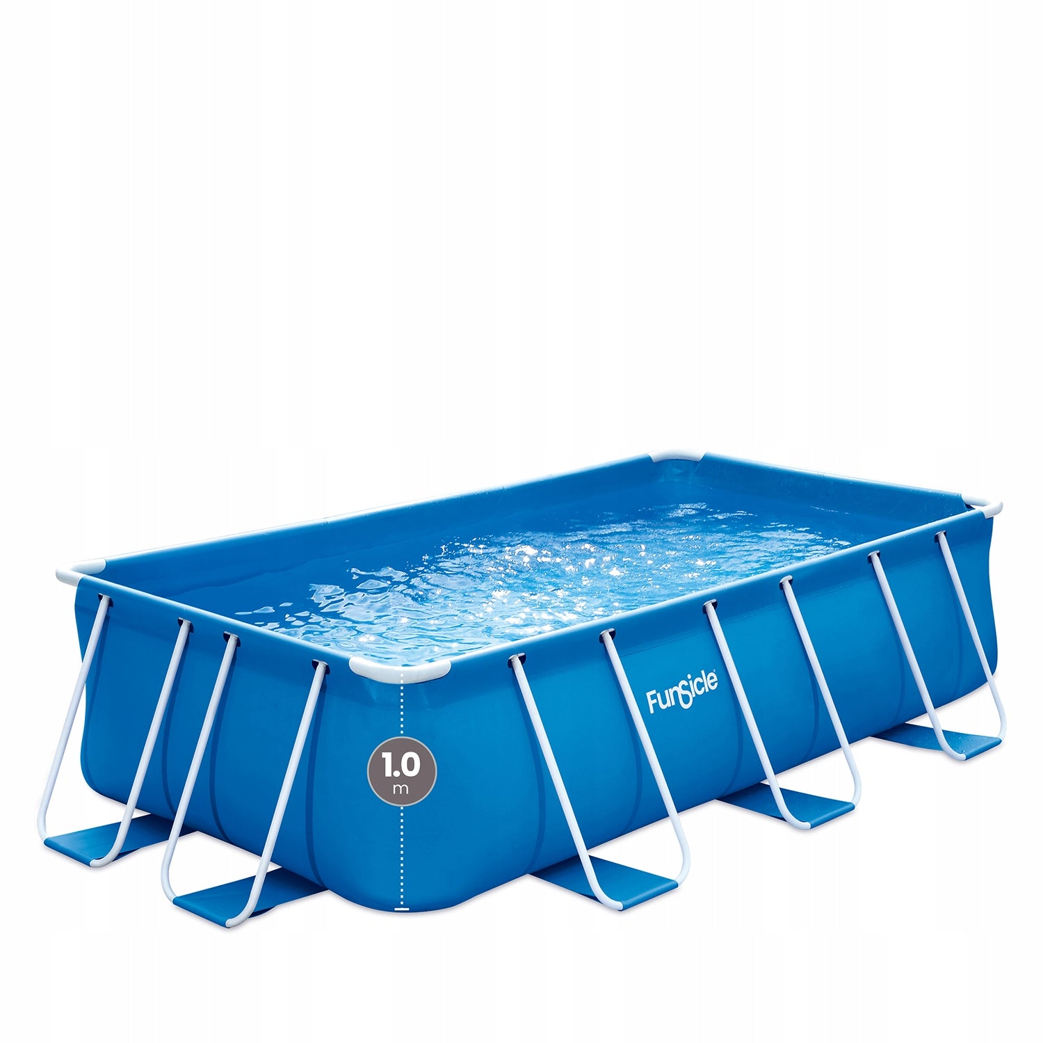 Large, High Rectangular Rack Pool Special 400 x200 x100 Ladder Volume 7571 l