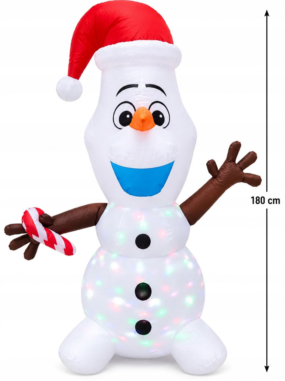 Large Inflatable Snowman Olaf with LED Christmas Light 180 cm