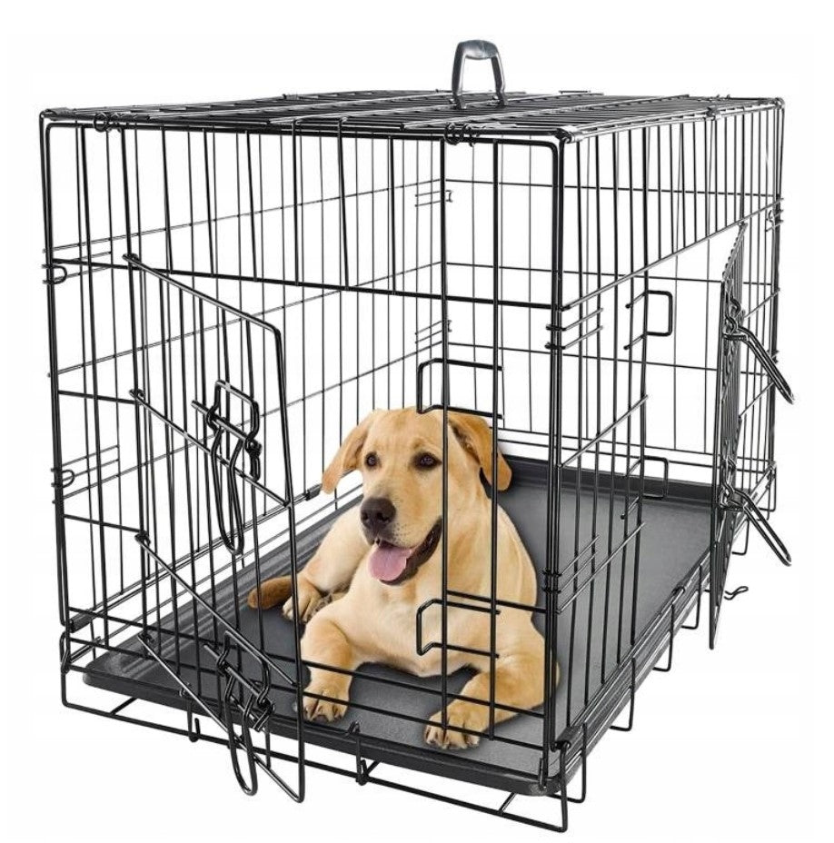 Large Kennel Dog Cage for Car Transporter Metal 91x60x66 XXL