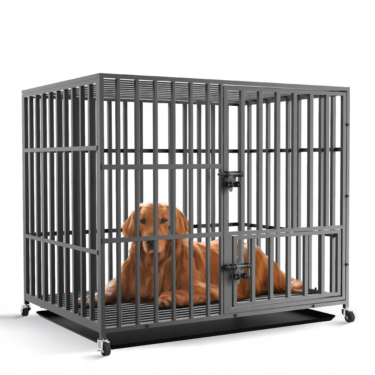 Large Metal Kennel Cage for Dog 95x57x81cm