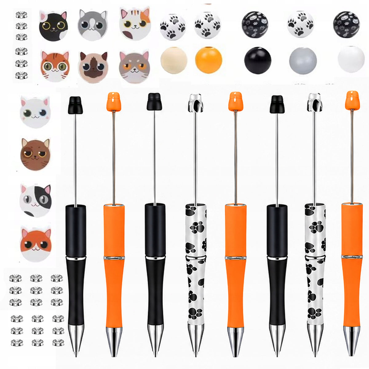 Large Pen Making Kitty Pen Factory Beads 62 el.