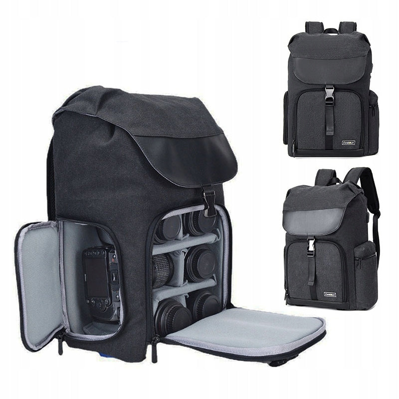 Large Photo Backpack for Camera Side Tripod Access USB PORT Brand no brand