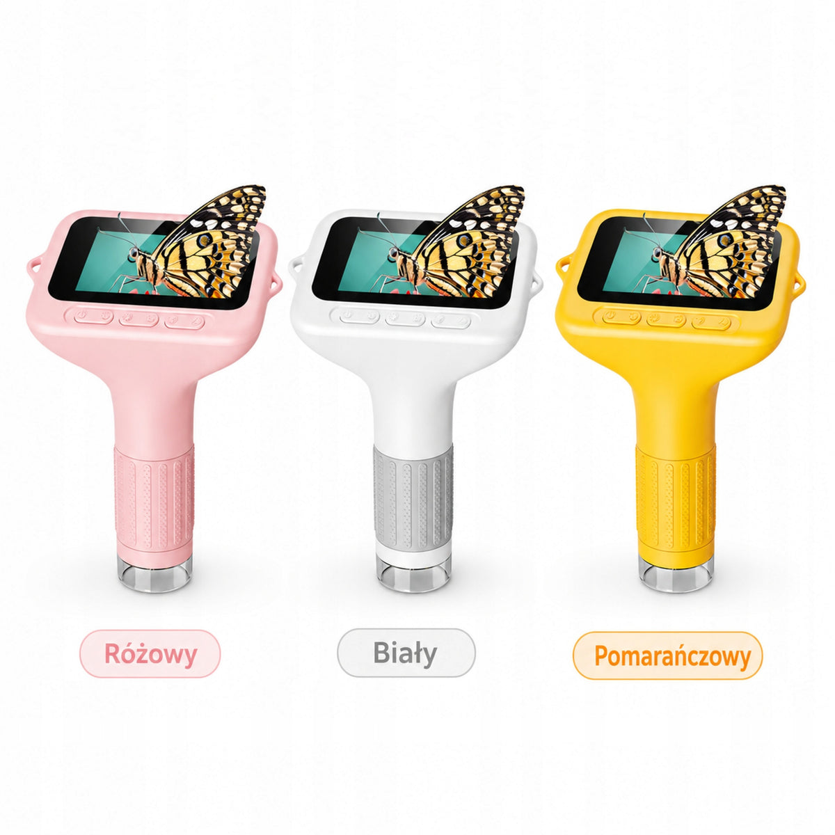 Large Portable Digital Microscope For Kids 3" IPS LCD LED 1000X USB Screen Packaging status original