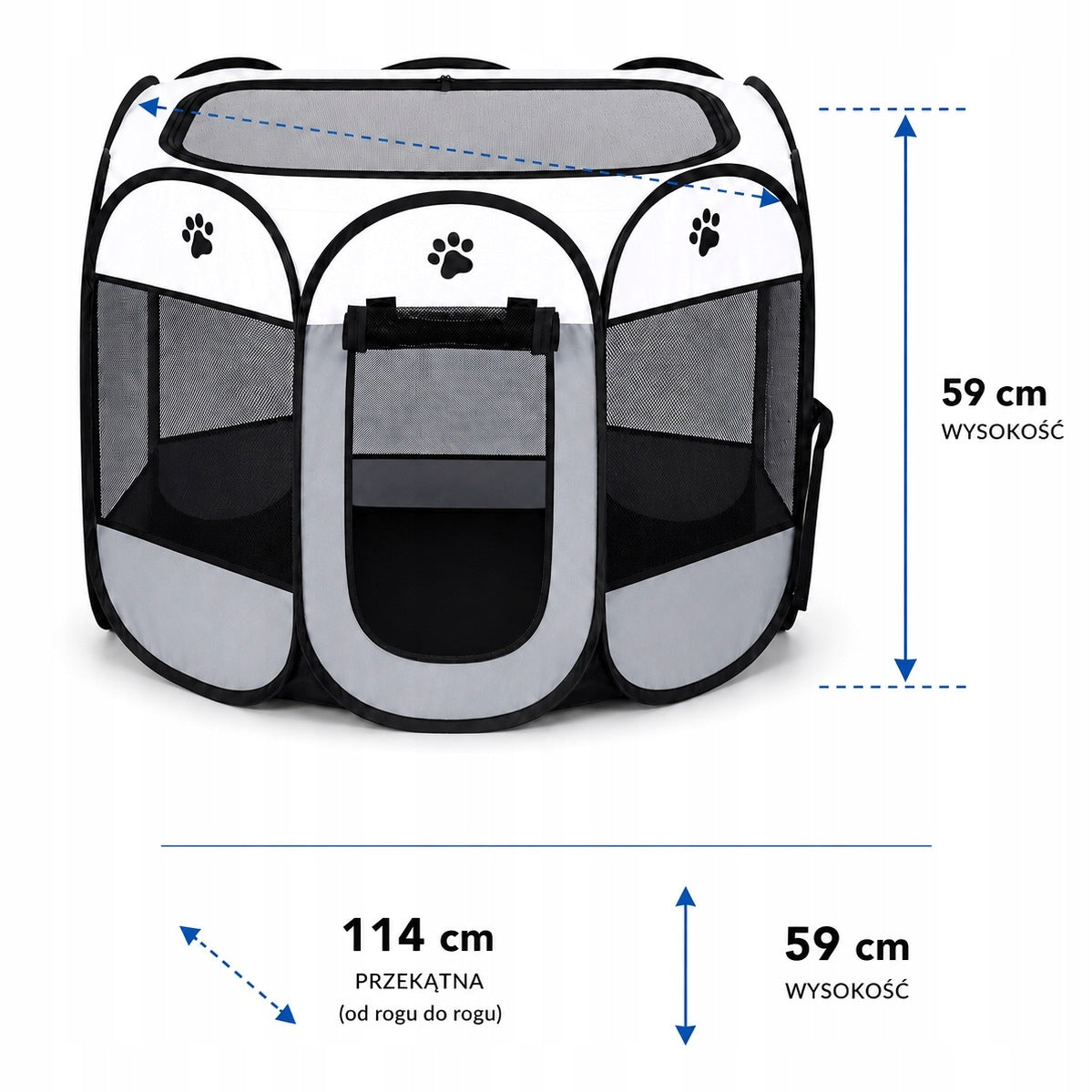 Large Rabbit Dog Kitten Playpen For Home Backyard Foldable Waterproof XXL Packaging status original