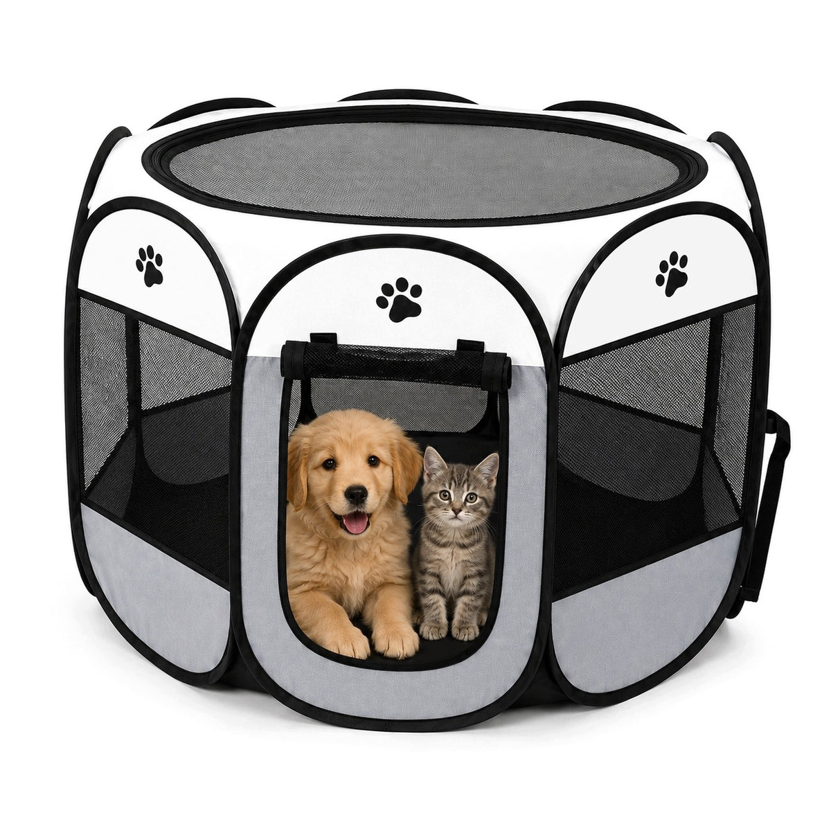 Large Rabbit Dog Kitten Playpen For Home Backyard Foldable Waterproof XXL