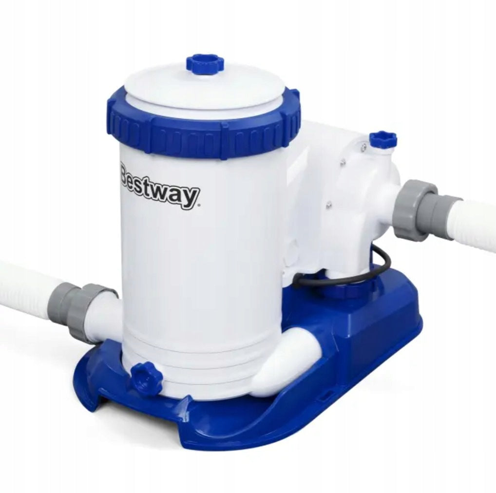 Large Round Frame Pool 610x132 cm BESTWAY 561FM with filter pump Volume 33240 l