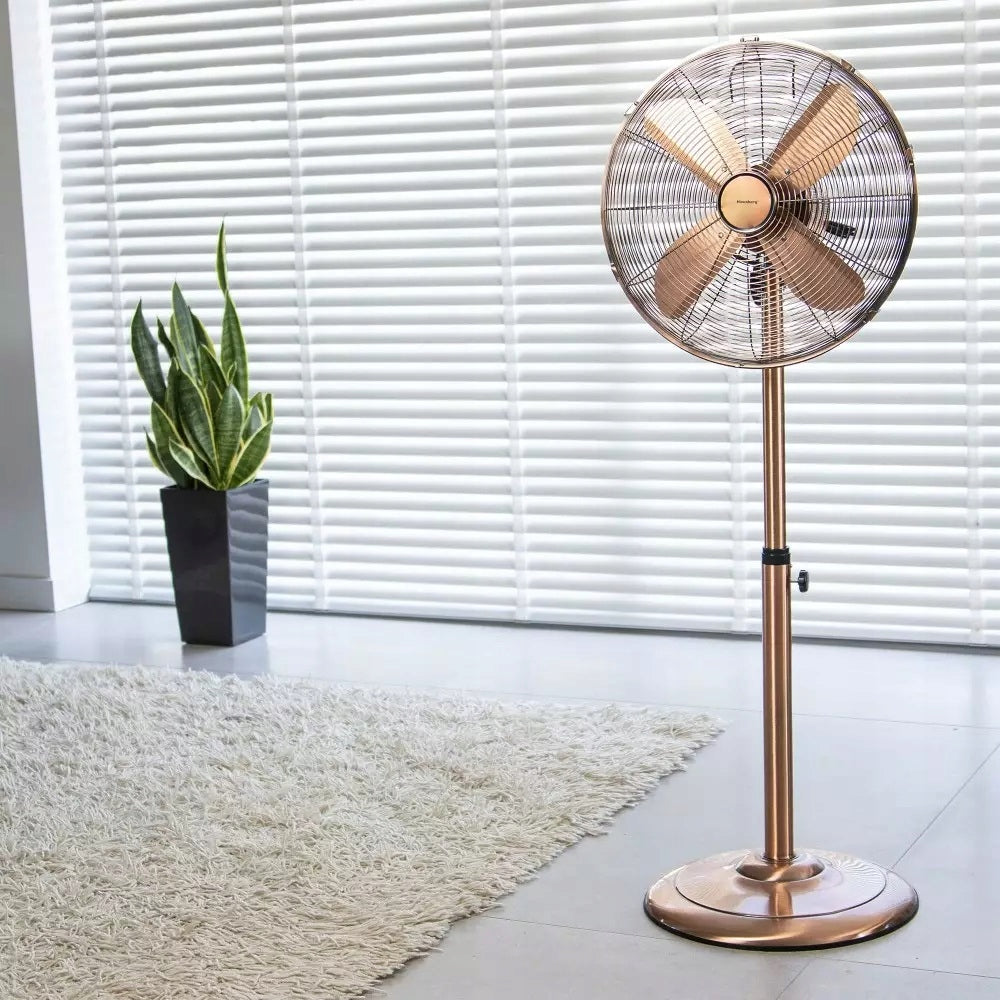 Large STANDING FAN FLOOR FAN QUIET STRONG 40cm 50W STABLE Brand Klausberg