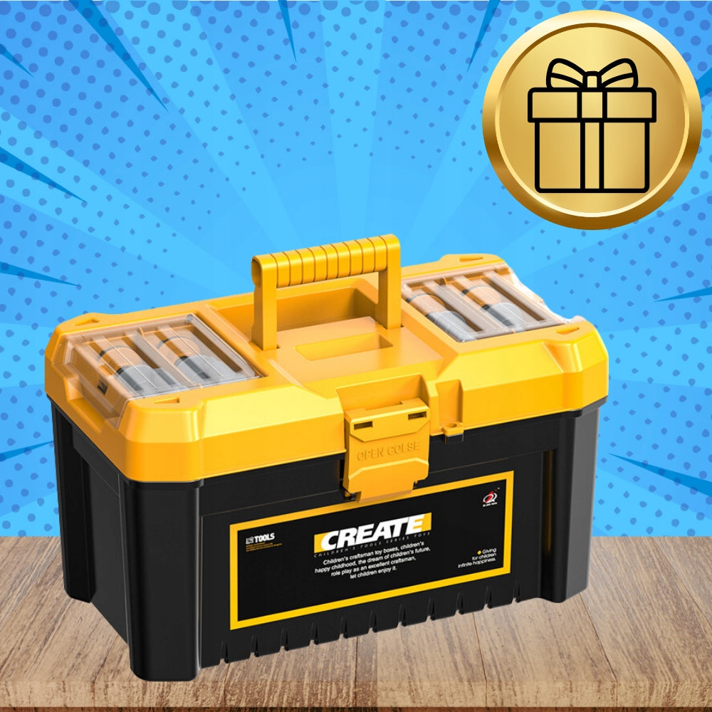 Large Set Box with Tools for Kids DIY Screwdriver Brand NiceKids