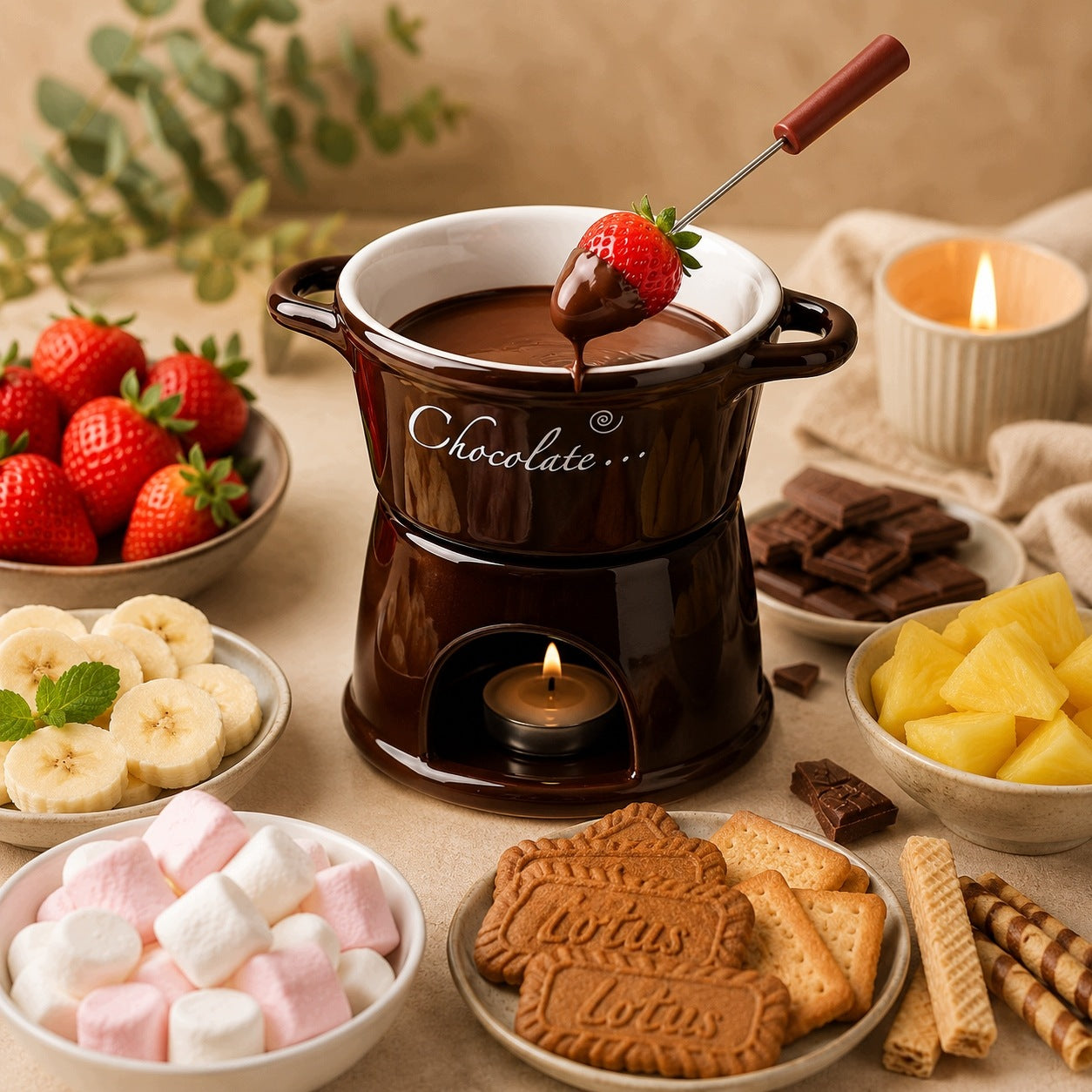 Large Set of Fondue Cheese Chocolates for Party Evening with Friends Party EAN (GTIN) 5906217724072