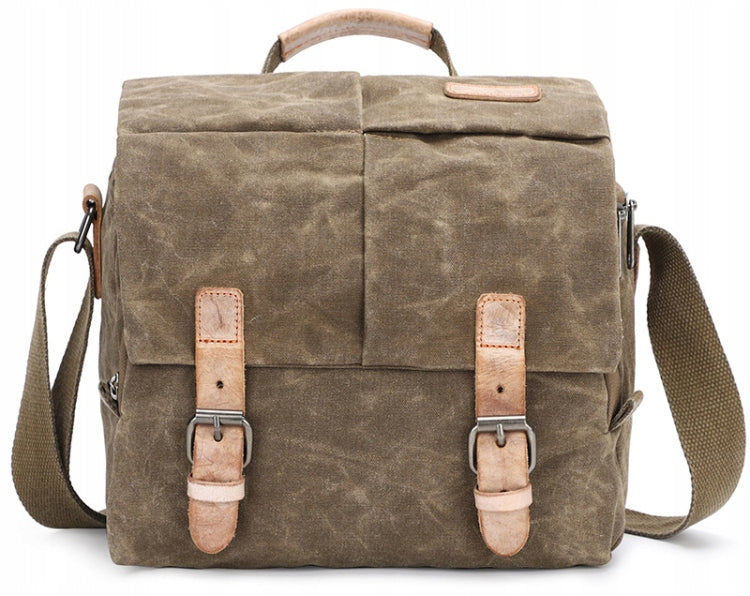 Large Travel Photo Bag Tourist Camera Lens Khaki