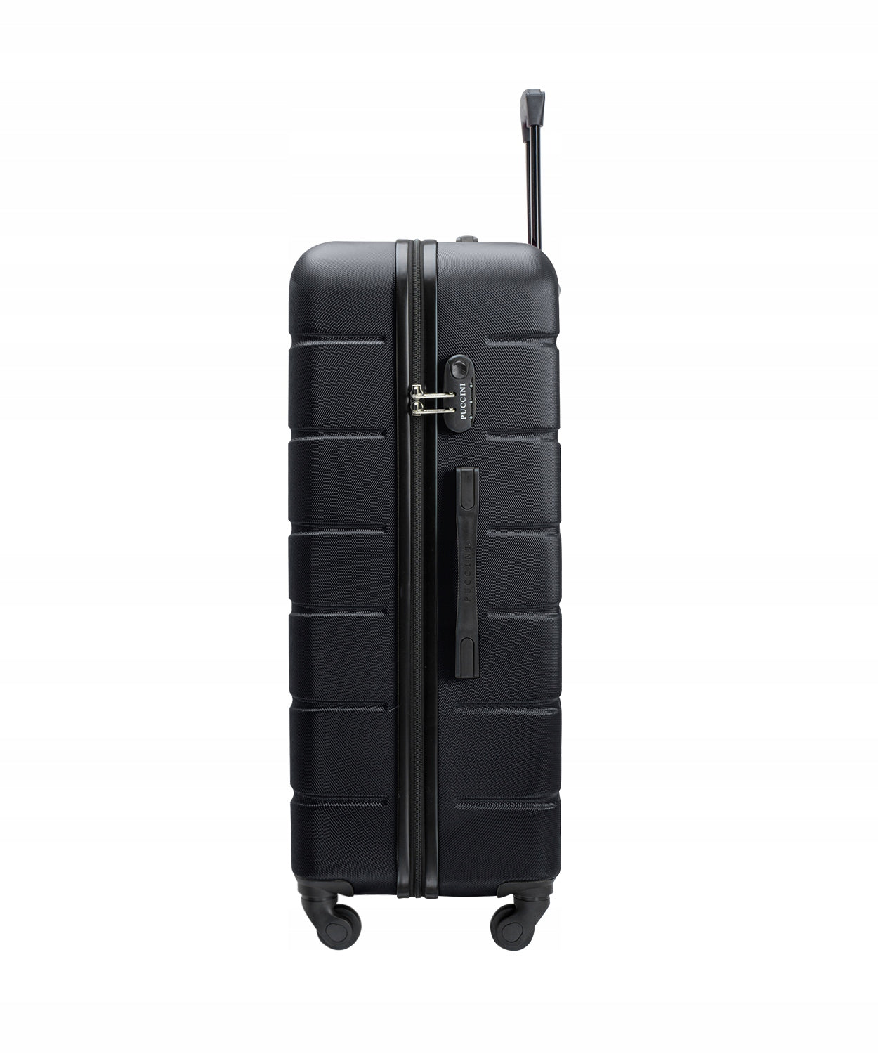 Large Travel Suitcase On Wheels Hard ABS PUCCINI Black ABS024A-1 Brand PUCCINI