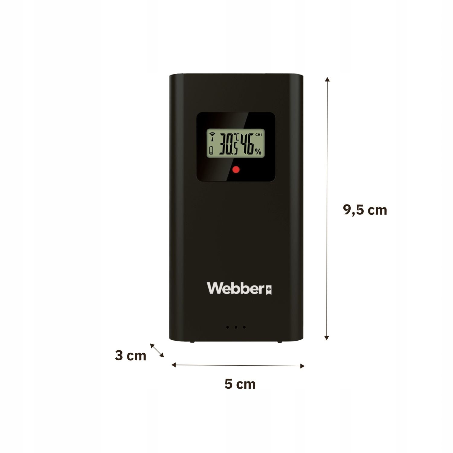 Large Weather Station Webber WS302 with 3 DCF Sensors Alarm Clock Manufacturer code 05WS302