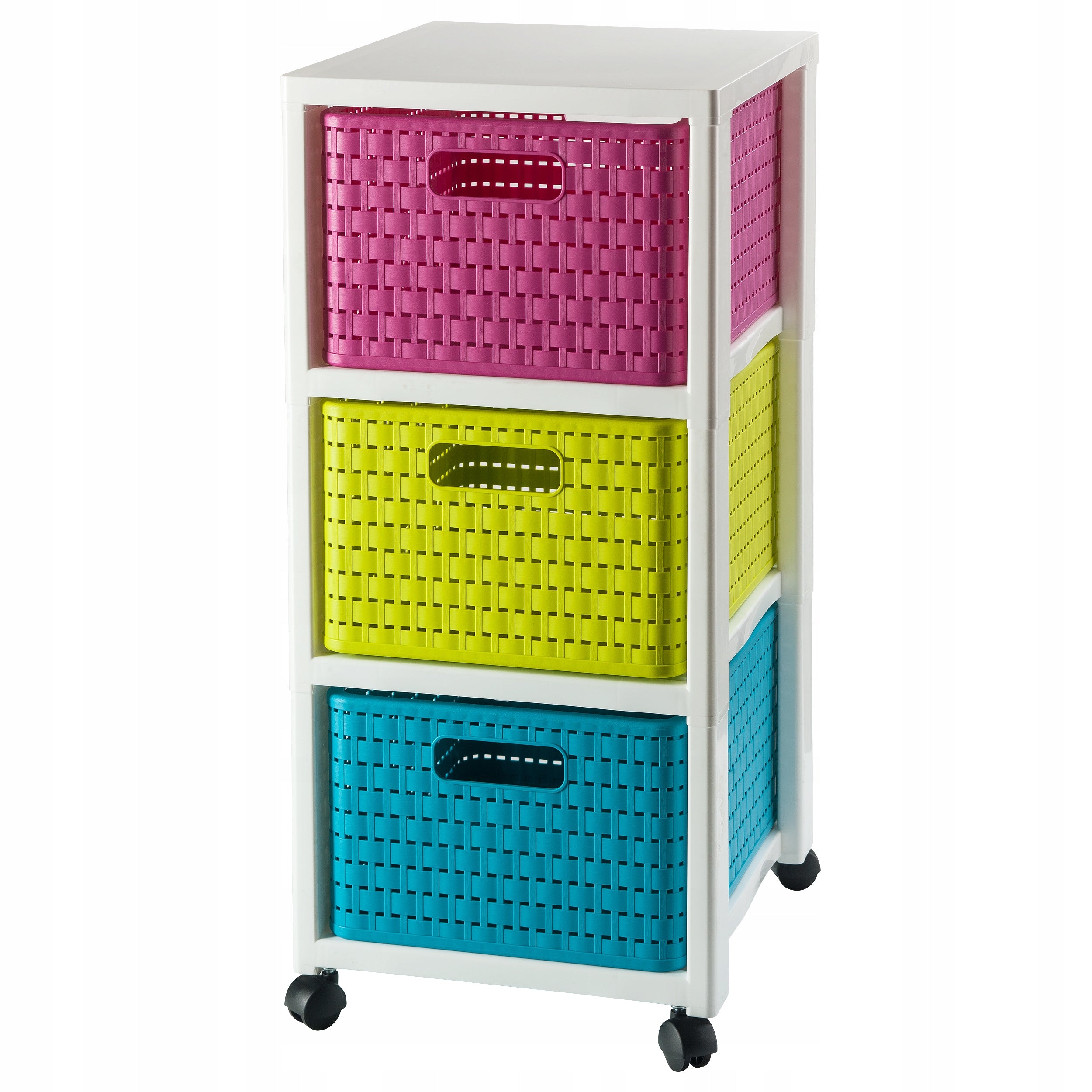 Large bookcase with 3 drawers Rotho COUNTRY MIX