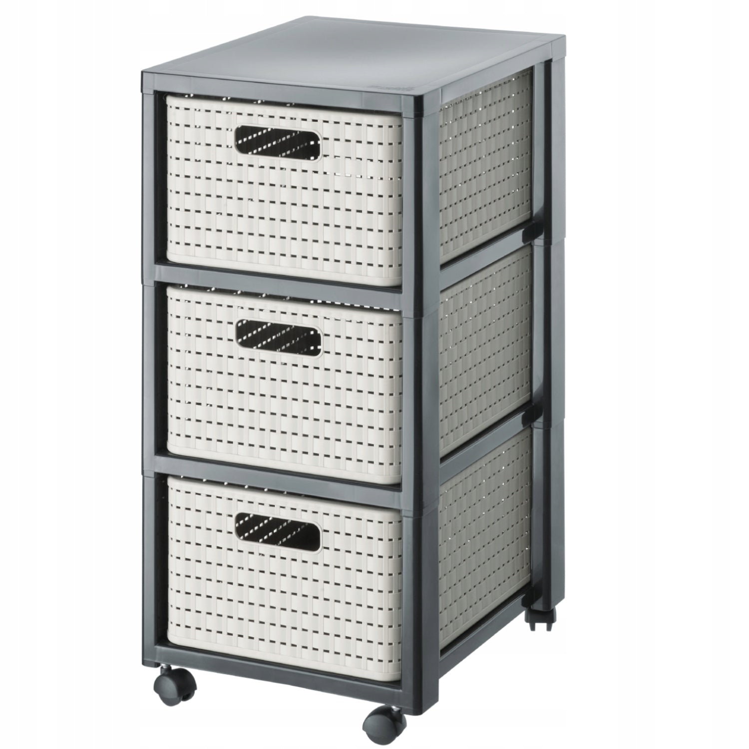 Large bookcase with 3 drawers Rotho COUNTRY
