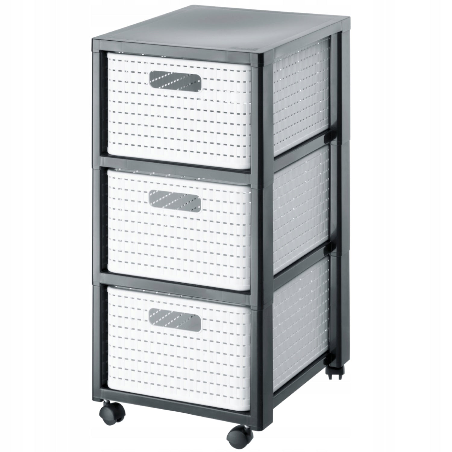Large bookcase with 3 drawers Rotho COUNTRY