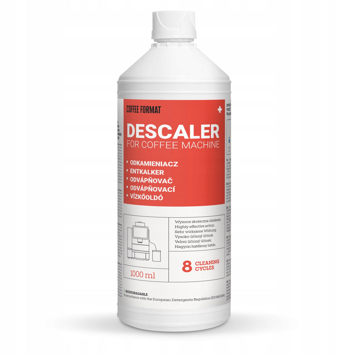Large descaler for coffee machine 1l = 8 descaling cycles Coffee Format