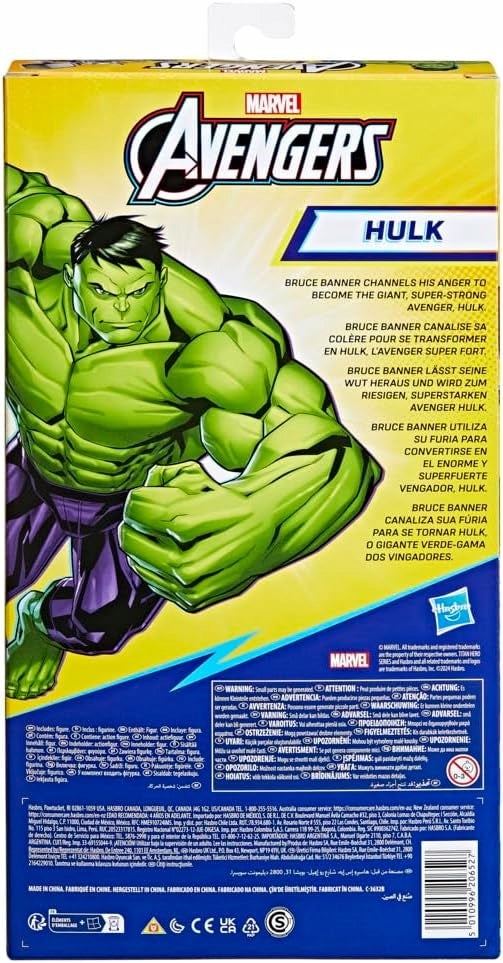 Large figurine HULK HASBRO AVENGERS 30 cm model: E7475 New TITAN HERO series Manufacturer code E7475-NEWBOX