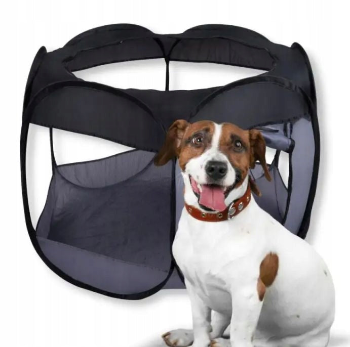 Large folding dog playpen, pet tent closed 100x75 cm playpen