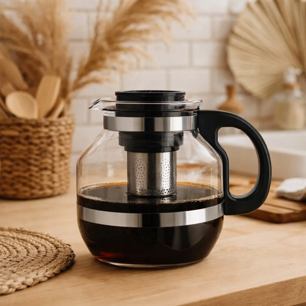 Large jug brewer with strainer for tea and herbs 2,2 l Altom Design Line Sencha