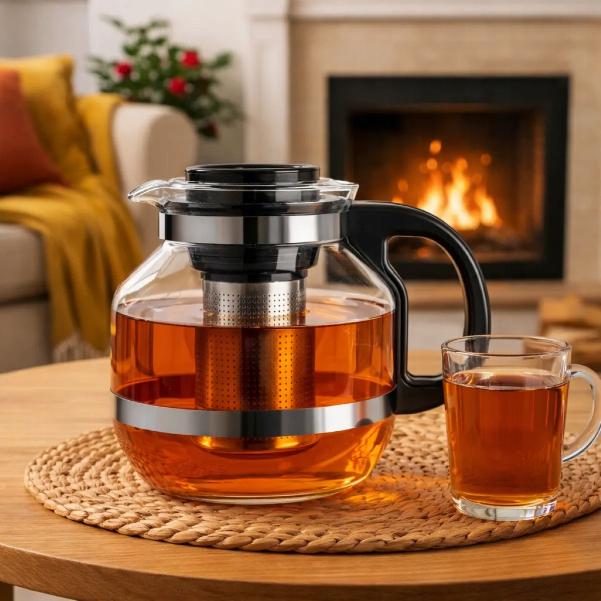 Large jug brewer with strainer for tea and herbs 2,2 l Altom Design Packaging status original